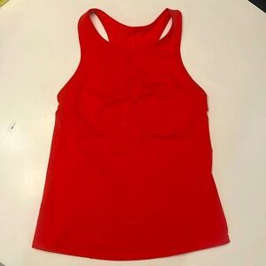 ATHLETA Women’s Red Racer Back Tank with Built-in support Size M